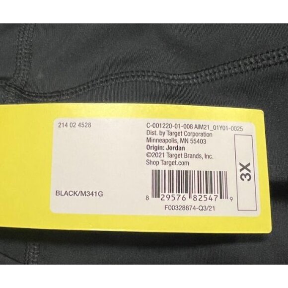 All in Motion Women's Plus Size Sculpted High-Rise 7/8 Leggings 24" Black 3X - Picture 5 of 6